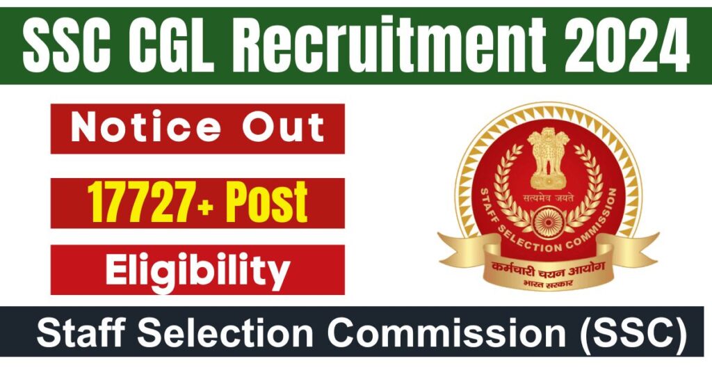 SSC CGL 2024 Notification: 17,727 Vacancies Announced; Apply Online, Exam Date, Job Details